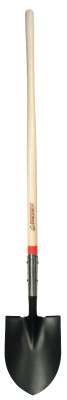 Round Point Shovels, 12 X 9.5 Blade, 48 in White Ash Straight Handle