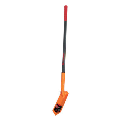 Heavy Duty Trenching/Cleanout Shovels, 11 in X 4 in Blade, Fiberglass Handle