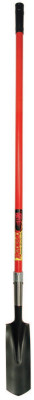 Trenching/Ditching Shovels, 11.5 X 4 Round Point Blade, 54 in Fiberglass Handle