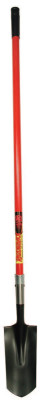 Trenching/Ditching Shovels, 11.5 X 5 Round Point Blade, 54 in Fiberglass Handle