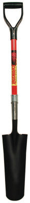 Drain & Post Spades, 16 X 4 3/4 Round Blade, 30 in Fiberglass ABS D-Grip Handle