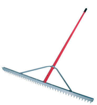 Landscape Rake, 66 in Aluminum Handle, 36 in Head