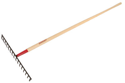 Level Rake, 17 in Forged Steel Blade, 66 in White Ash Handle