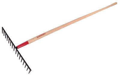 Level Rake for Gravel, 18 1/2 in Steel Blade, 66 in White Ash Handle