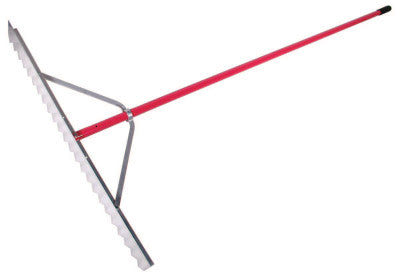 Asphalt Lute Rake, 36 in Aluminum Blade, 82 in Aluminum Handle