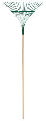 Leaf Rake, 22 in Steel Blade, 48 in Hardwood Handle