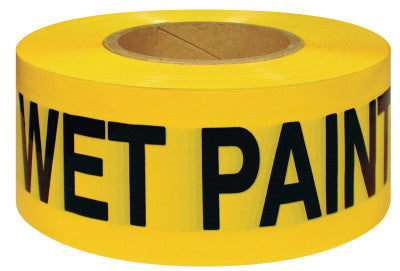 Barricade Tape, 300 ft, Yellow, Wet Paint