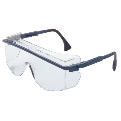 Astrospec OTG 3001 Eyewear, Clear Lens, Polycarbonate, Uvextreme AF, Blue Frame