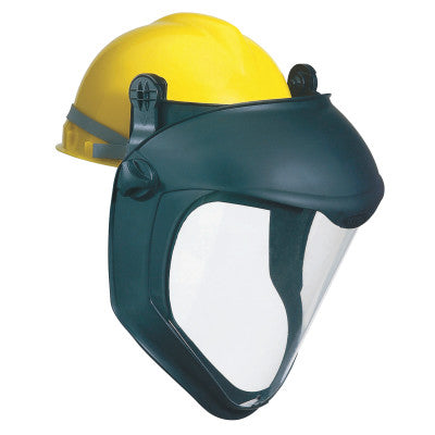 Bionic Face Shield with Hard Hat Adapter, Clear/Black