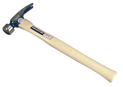 California Framer Hammer, Forged Steel, White Hickory Handle, 17 in, 1 1/2 lb