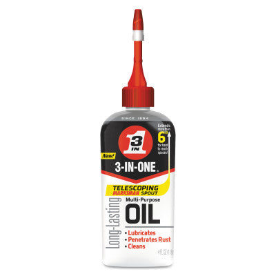 3-IN-ONE Multi-Purpose Oils with Telescoping Marksman Spout, 4 oz Bottle