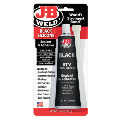 Black Silicone Sealant & Adhesive, 3 oz