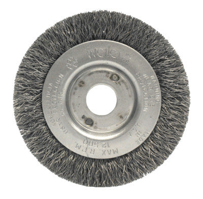 Narrow Face Crimped Wire Wheel, 3 in D, .008 Steel Wire