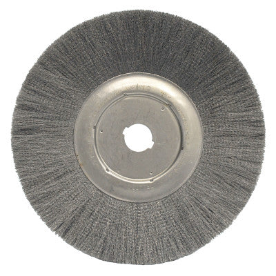 Narrow Face Crimped Wire Wheel, 15 in D, .0118 Steel Wire