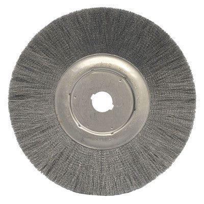 Narrow Face Crimped Wire Wheel, 15 in D, .014 Steel Wire