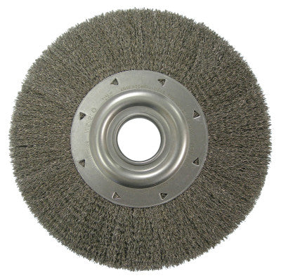 Wide-Face Crimped Wire Wheel, 12 in Dia., 3,000 rpm