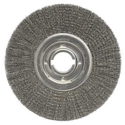 Medium-Face Crimped Wire Wheel, 12 in D, .020 Steel Wire