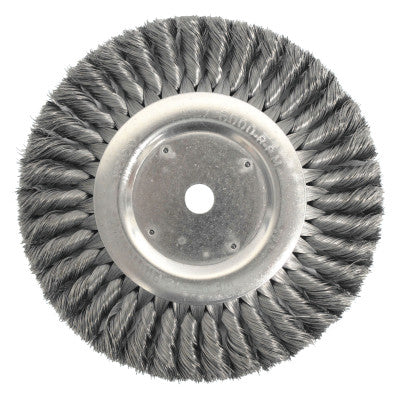 Standard Twist Knot Wire Wheel, 8 in D x 5/8 in W, .0118 in Steel, 6,000 rpm