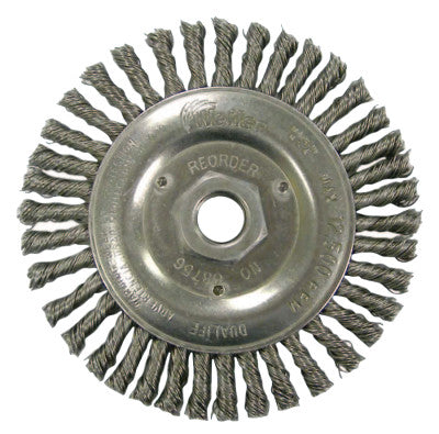 Roughneck Stringer Bead Wheel, 4 in D x 3/16 W, .02 in Wire, M10 x 1.25 Arbor