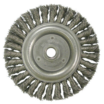 Roughneck Stringer Bead Wheel, 6 in D x 5/16 W, .023 in Steel Wire, 12,500 rpm