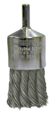 Nickel Plated End Brushes, Stainless Steel, 22,000 rpm, 1 1/8" x 0.014"