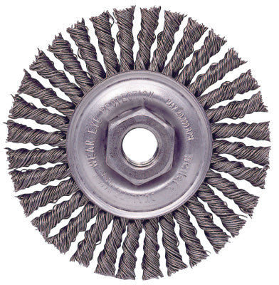 Roughneck Stringer Bead Wheel, 4 in D x 3/16 W, .02 in Wire, 1/2"-13 UNC Nut