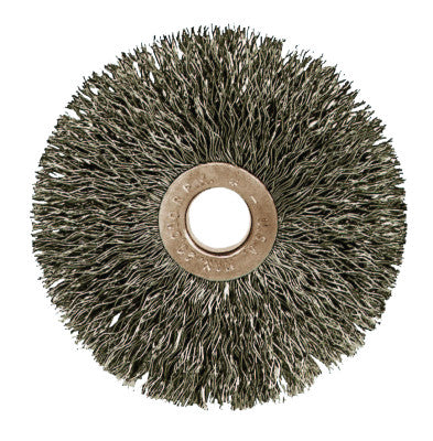 Copper Center Small Diameter Wire Wheel, 1 3/8 in D, .006", 1/4" Arbor Hole