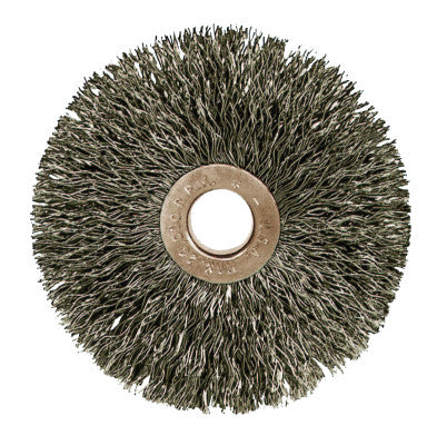 Copper Center Small Diameter Wire Wheel, 1 3/8 in D, .008", 1/4" Arbor Hole