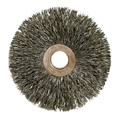 Copper Center Wire Wheel, 3 in D x 5/8 in W, .006 in Steel Wire, 20,000 rpm