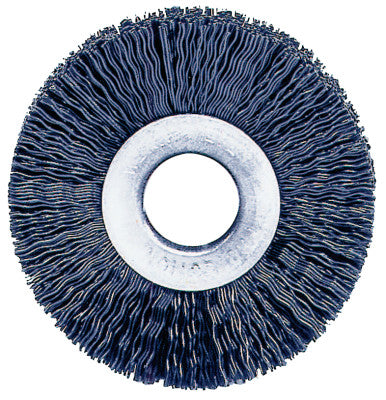 Nylon Wheel, 3 in Dia, 0.01 Bristle