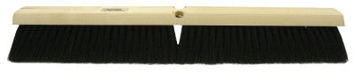 Vortec Pro Street Brooms, 18 in Hardwood Block, 3 in Trim L, Black Tampico Fill