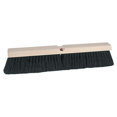 Vortec Pro Medium Sweeping Brushes, 24 in, 3 in Trim L, Black Tampico