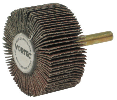 Vortec Pro Mounted Flap Wheels, 2 in x 1 in, 60 Grit, 25,000 rpm