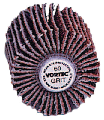 Vortec Pro Mounted Flap Wheels, 2 in x 1 in, 80 Grit, 25,000 rpm
