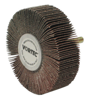Vortec Pro Mounted Flap Wheels, 3 in, 120 Grit, 23,000 rpm