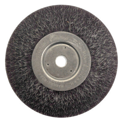 Polyflex Narrow Face Crimped Wire Wheel, 8 in D