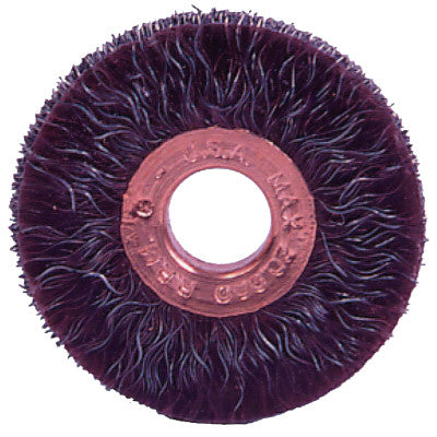 Polyflex Small Diameter Wire Wheel, 3 in D, .0118 Steel