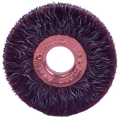 Polyflex Small Diameter Wire Wheel, 3 in D x 1/4 in W, .014 Steel, 20,000 rpm