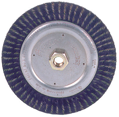 Polyflex Stringer Bead Twist Knot Wheel, 4 D x 3/16 W, .02 Steel, 20,000 rpm