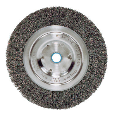 Vortec Pro Crimped Wire Wheel, 6 in D, .014 Carbon Steel, 6,000 rpm, Retail Pk