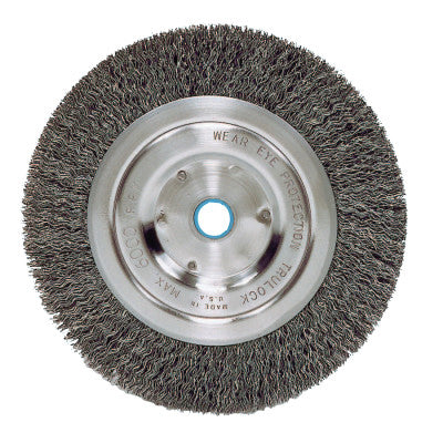 Vortec Pro Crimped Wire Wheel, 6 in D, Wide, .014 Wire, 6,000 rpm, Retail Pk