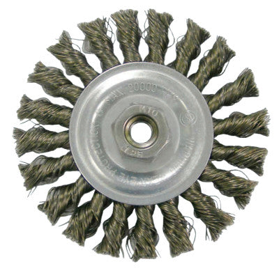 Vortec Pro Knot Wire Wheels, 4 in D, 0.014 in Wire, M10 x 1.25 Arbor