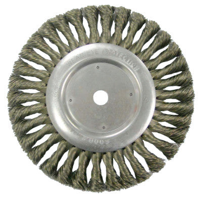 Vortec Pro Knot Wire Wheel, 8 in Dia, .014 in Carbon Steel Wire, 6,000 rpm