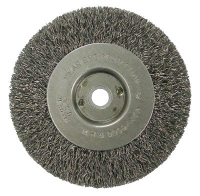 Vortec Pro Crimped Wire Wheel, 4 in D, .014 Carbon Steel, 6,000 rpm, Retail Pk