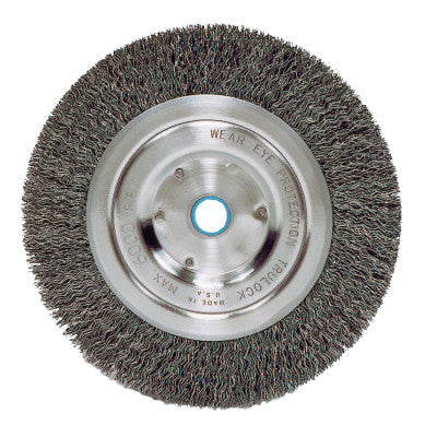 Vortec Pro Crimped Wire Wheel, 6 in D, .014 in Stainless Steel Wire, 6,000 rpm