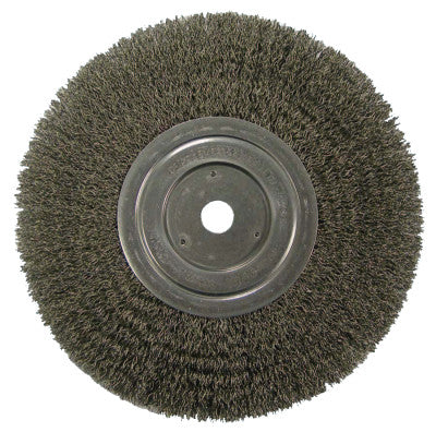 Vortec Pro Crimped Wire Wheel, 8 in D, .014 in Carbon Steel Wire, 6,000 rpm