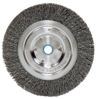 Vortec Pro Crimped Wire Wheel, 4 in D, .014 in Carbon Steel Wire, 6,000 rpm