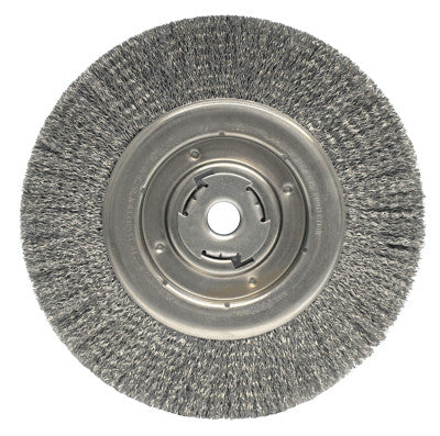 Vortec Pro Crimped Wire Wheel, 10 in D, .014 in Carbon Steel Wire, 3,600 rpm