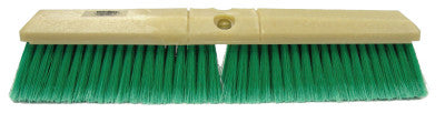 Perma-Sweep Floor Brush, 24 in Foam Block, 3 in Trim L, Maroon Polypropylene