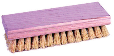 Hand Scrub Brushes, 8 in Hardwood Block, 1 1/8 in Trim L, White Tampico Fill